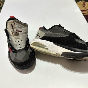 Boys Jordan Black and Gray Athletic Shoes